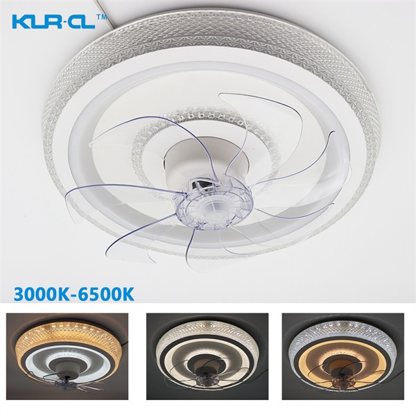 cold white nature white warm white night light invisible ABS blade IR-remote control ceiling fan with light for kids 	