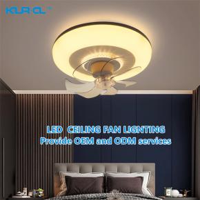 transparent invisible ABS blade IR-remote control home ceiling fan with light	