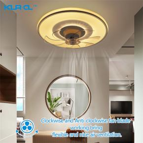 surface mounted  brushless motor mobile APP control led interior lighting fan 	