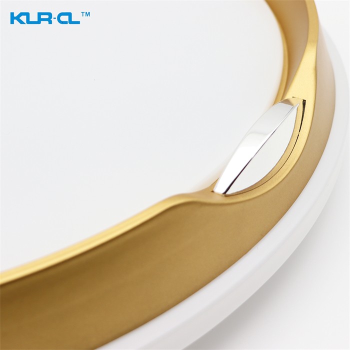 Modern  low profile Gold and white intelligent Digital led ceiling light	