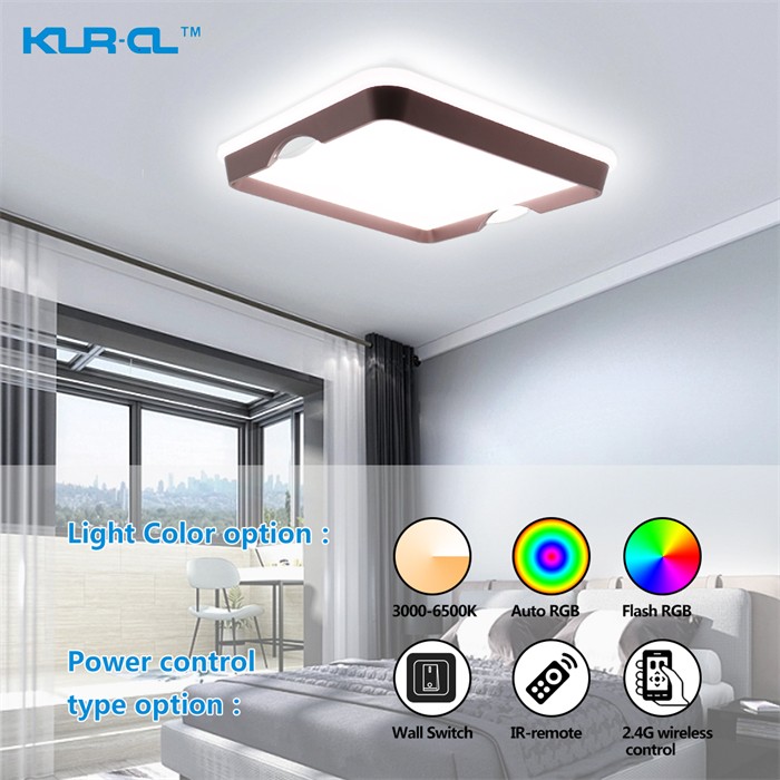 Indoor round intelligent Digital bedroom led ceiling light	