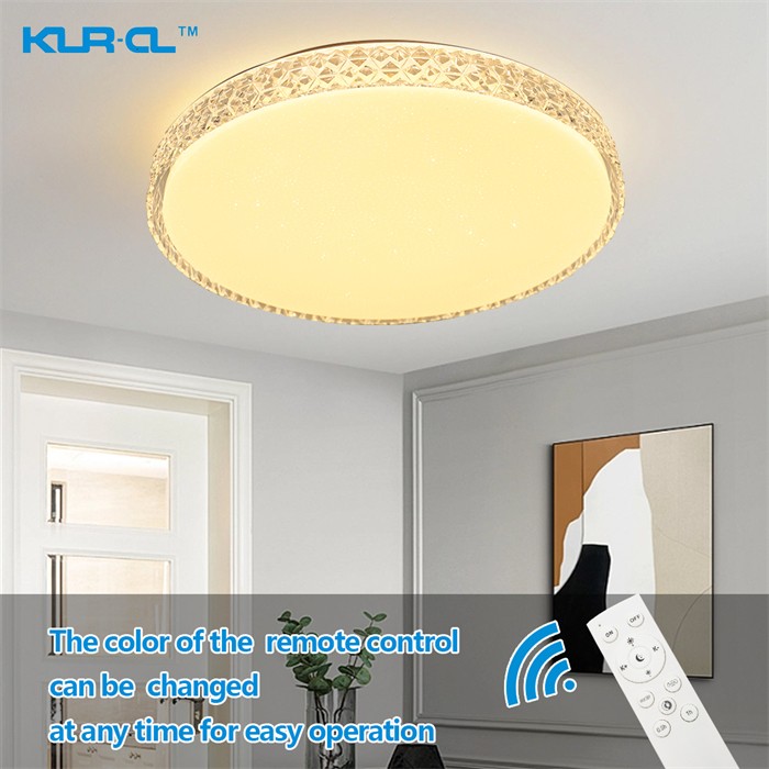 High brightness New design transparent and starlight printed intelligent Digital home led ceiling lamps light