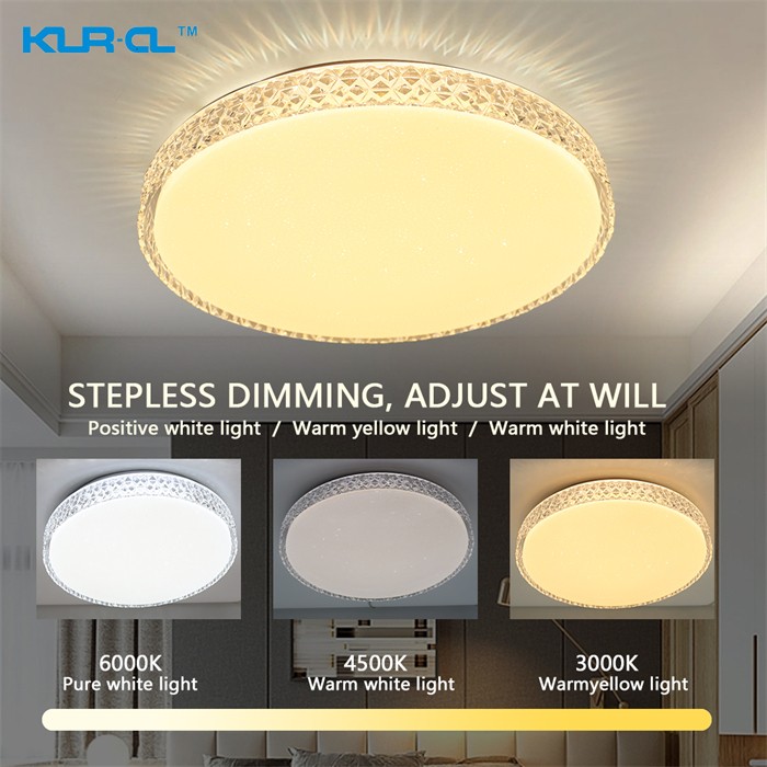 High brightness New design transparent and starlight printed intelligent Digital home led ceiling lamps light