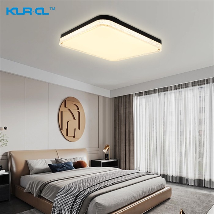 Modern black and gold decorative intelligent Digital led bedroom ceiling light	