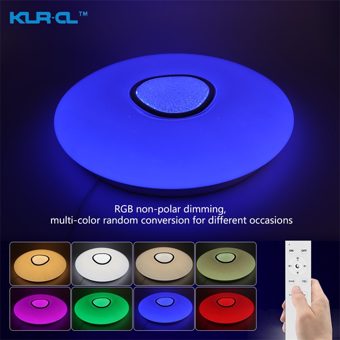  Ready goods on sales-20inch European Modern 3000K~6500K with Night Light and Auto RGB 55W 5500lm Brightness Adjustment Home LED Ceiling Light with Remote Control